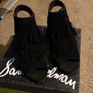 Sam Edelman”Elaine” Black, suede shoe 7.5